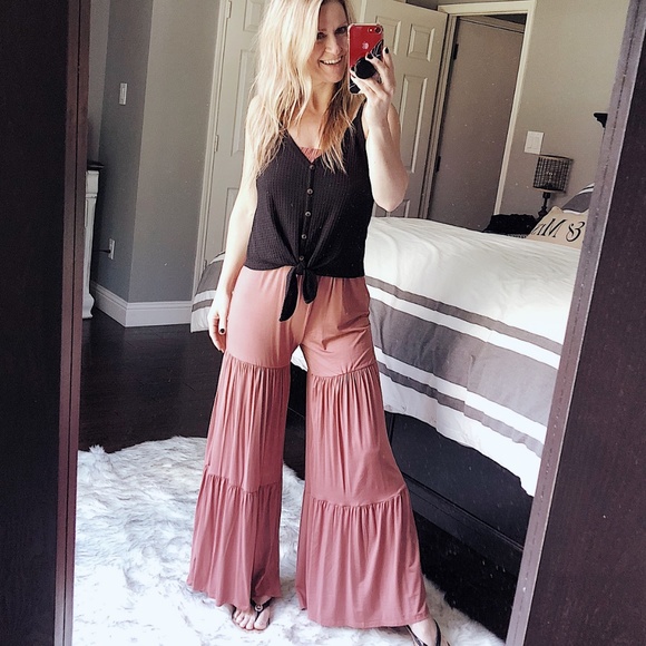 Dusty Pink Romper - Picture 2 of 2